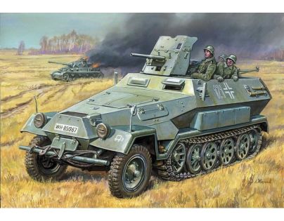 Zvezda Model Kit tank Sd.Kfz.251 10 w 3.7cm PAK RR 1:35