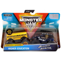 Monster Jam Sběratelská auta dvojbalení 1:64 Higher Education a Bounty Hunter 4