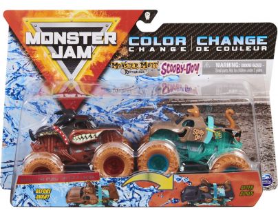 Monster Jam Sběratelská auta dvojbalení 1:64 Monster Mutt Scooby-Doo