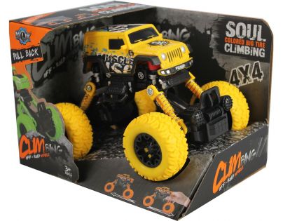 HM Studio Monster pull back auto 1:43 žlutý