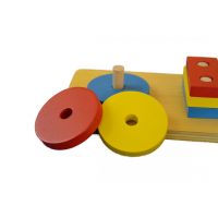 Montessori Barevné geometrické tvary Třídění 3