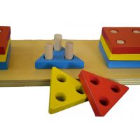 Montessori Barevné geometrické tvary Třídění 4