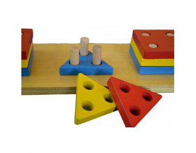 Montessori Barevné geometrické tvary Třídění