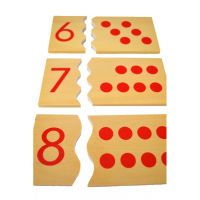 Montessori Puzzle Čísla a puntíky 15 dílků 3