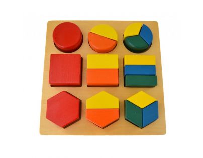 Montessori Geometrický tác