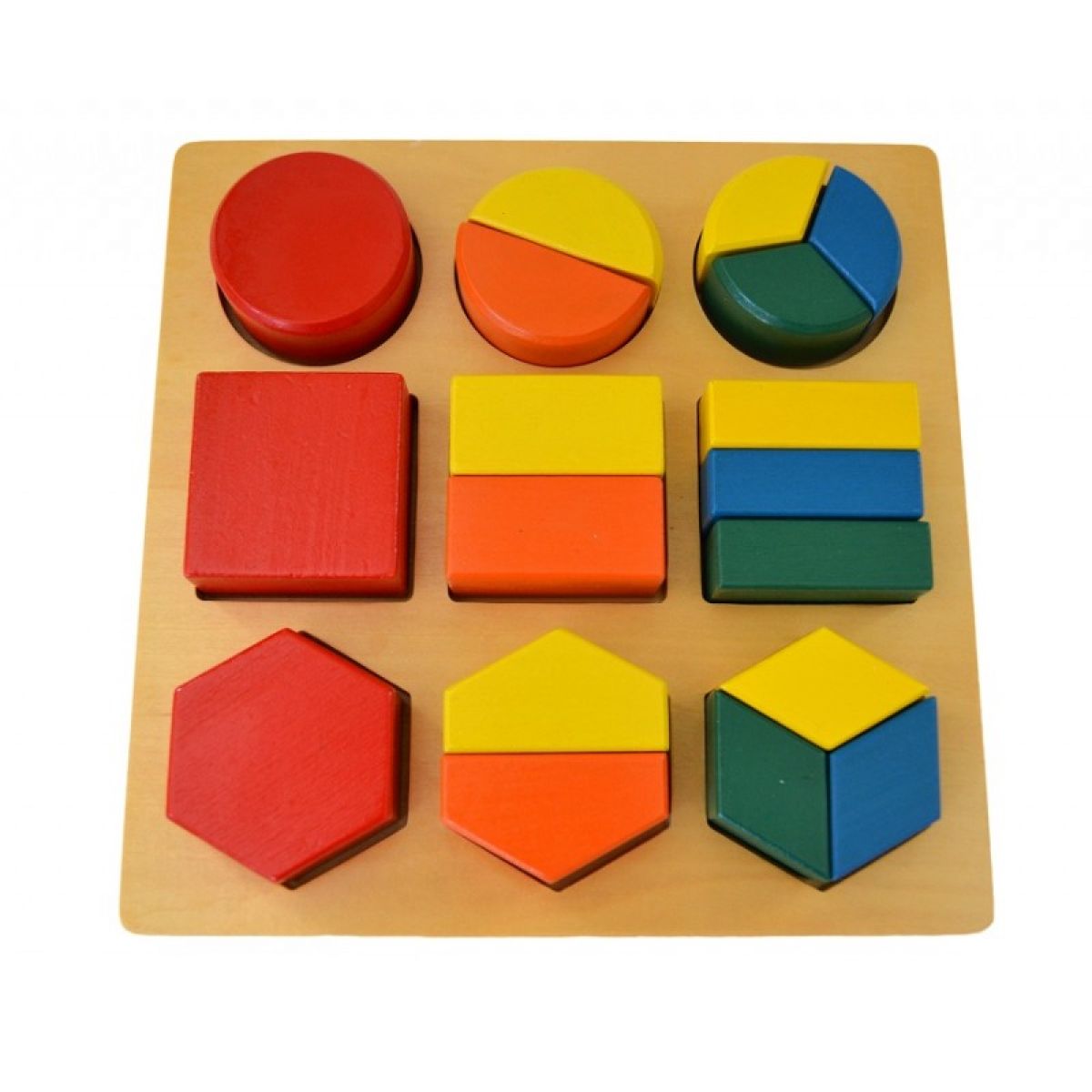Montessori Geometrický tác