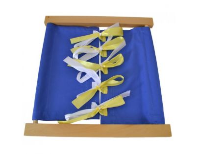 Montessori Zapínací rám Mašle