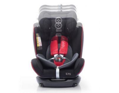 More Werdu 0123 Isofix oboustranný 0-36 kg Bl. Red Grey