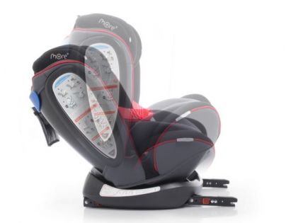 More Werdu 0123 Isofix oboustranný 0-36 kg Bl. Red Grey
