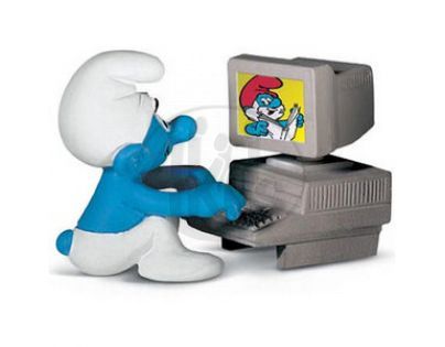 Schleich 40249 - Šmoula s computerem