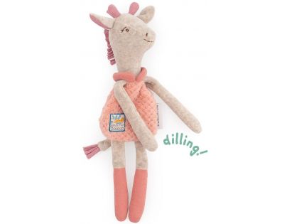 Moulin Roty Chrastící plyšová žirafka 34 cm