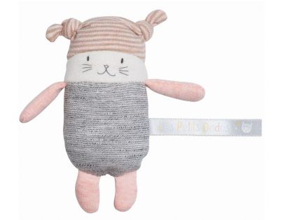 Moulin Roty Kapesní chrastící panáček šedý