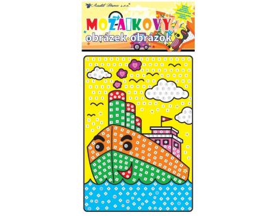 Anděl Mozaika Dopravní prostředky 23 x 16 cm Loď