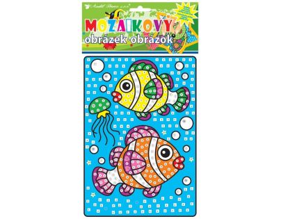 Anděl Mozaika Zvířátka 23 x 16 cm Rybičky