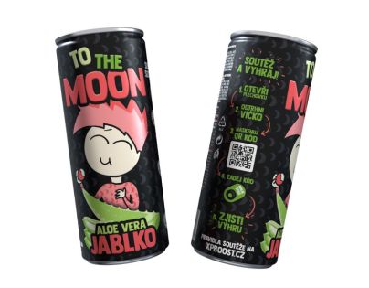 Mr. Moon ovocný nealkoholický nápoj s Aloe Vera a Jablko - 0,25ml