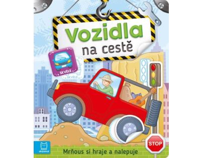 Mrňous si hraje a nalepuje. Vozidla na cestě