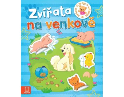 Mrňous si hraje a nalepuje. Zvířata na venkově