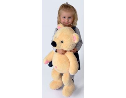 MÚ Brno Medvěd Pupík 60 cm Béžovo růžový