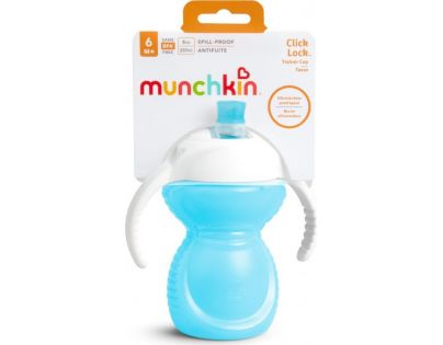 Munchkin Click Lock hrneček s oušky a pítkem 237 ml modrý