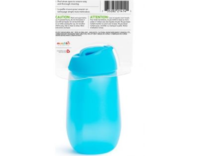 Munchkin Hrneček s brčkem Simple Clean 296 ml modrý