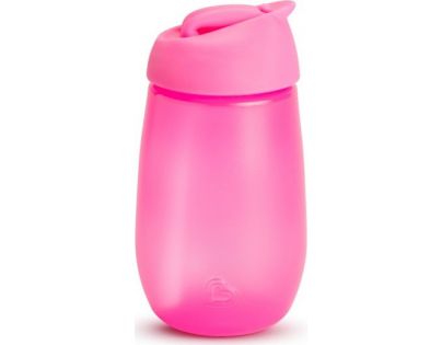 Munchkin Hrneček s brčkem Simple Clean 296 ml růžový