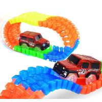 Mustar Dráha svítící ve tmě s autíčkem s LED světlem 165 dílků - Poškozený obal 6