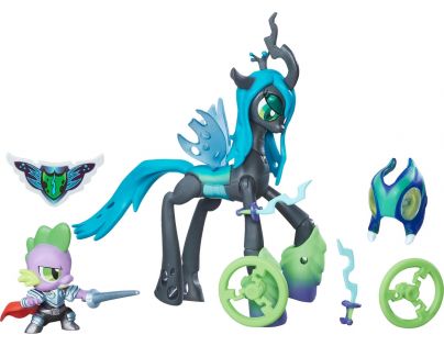 My Little Pony Guardians of harmony 2 poníci Queen Chrysalis vs Spike the Dragon