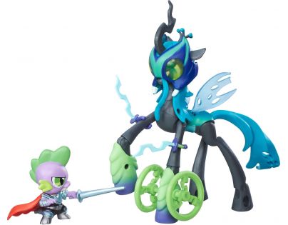 My Little Pony Guardians of harmony 2 poníci Queen Chrysalis vs Spike the Dragon