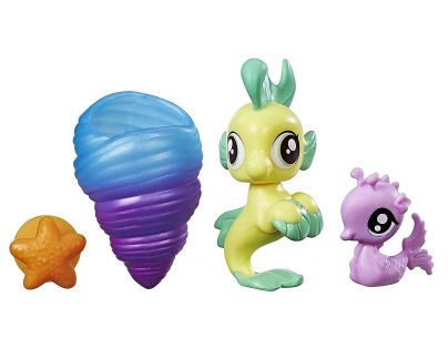 My Little Pony Mini pony s přísavkou a doplňky Žlutý se zelenou hřívou