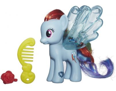 My Little Pony Průhledný poník s třpytkami a doplňkem - Rainbow Dash