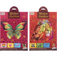 Nalepování samolepek podle čísel A4