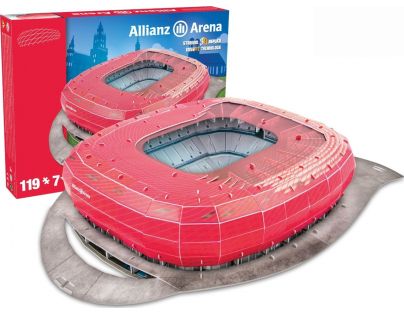 Nanostad 3D Puzzle Allianz Arena Bayern Mnichov