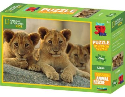 Prime 3D National Geographic Kids Puzzle Lvi 100 dílků