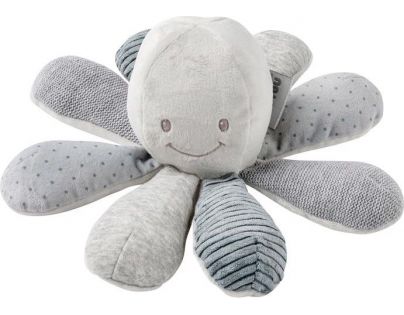 Nattou Hračka chobotnička edukační 8 aktivit Lapidou grey