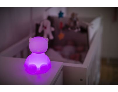 Nattou Světýlko noční Iris&Lali silikonové se senzorem pláče Lapidou kočička