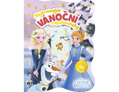 Nejkrásnější vánoční omalovánky se samolepkami Ledové království Nejkrásnější vánoční omalovánky se samolepkami Ledové království