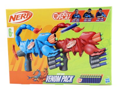 Nerf 2 pistole + 20 šipek Venompack