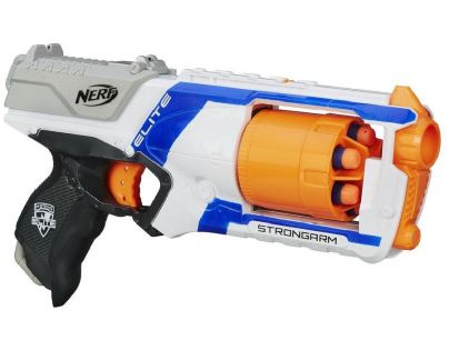 Nerf N-Strike Elite Pistole s bubínkovým zásobníkem - Bílá