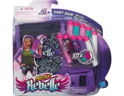 NERF REBELLE brašna s opaskem a 10 šipkami (A4758)