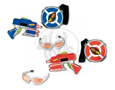 Hasbro 61877 - NERF - zbraň STRIKEFIRE, terč / štít, brýle VISION G