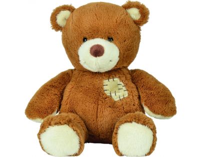 Simba Nicotoy Plyšový medvídek s ozdobnou záplatou 25 cm