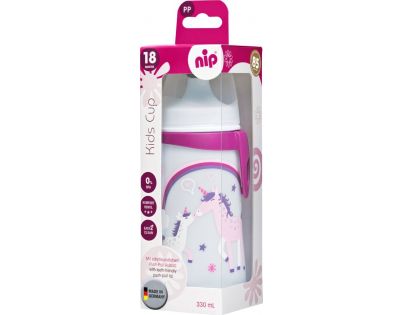 Nip Kids cup láhev s pítkem jednorožec 330 ml