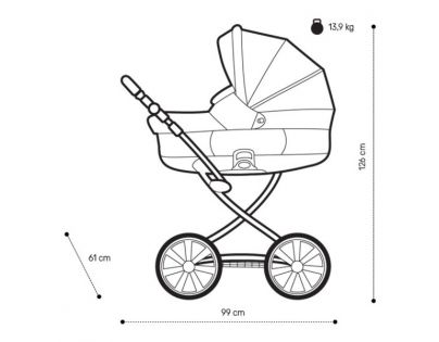 Noordi Kočárek Fjordi SP 2v1 Ensign Blue