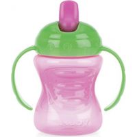 Nuby Hrneček netekoucí s tvrdým náustkem 2v1 240 ml Růžovo-zelená Nuby Hrneček netekoucí s tvrdým náustkem 2v1 240 ml Růžovo-zelená