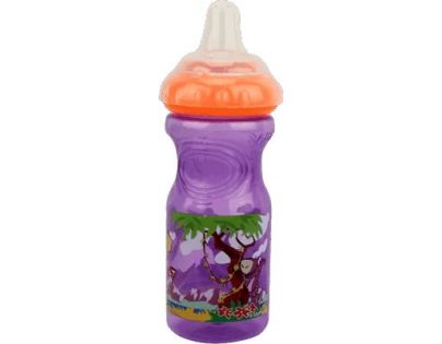 Nuby Láhev sportovní netekoucí s měkkým náustkem 300 ml Fialová