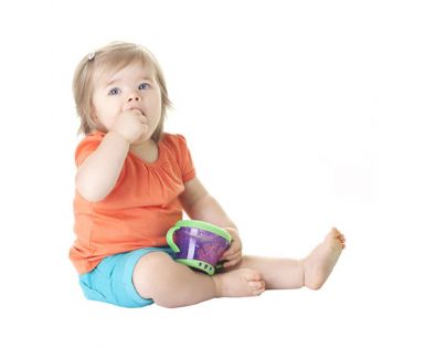 Nuby Miska s oušky na svačinu Růžovo-zelená