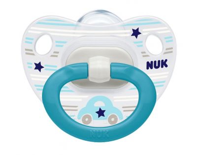 NUK Dudlík Classic Happy Days, SI, V3 18m+ autíčko