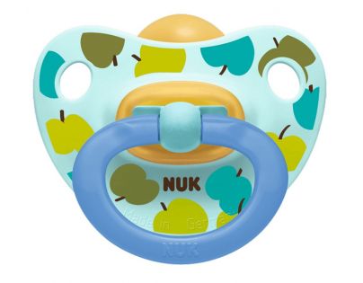NUK Dudlík Classic Happy Kids, LA, ,V2 6-18m jablíčka zelená