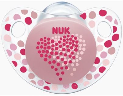 NUK Dudlík Trendline Adore, SI, V1 0-6m srdíčko