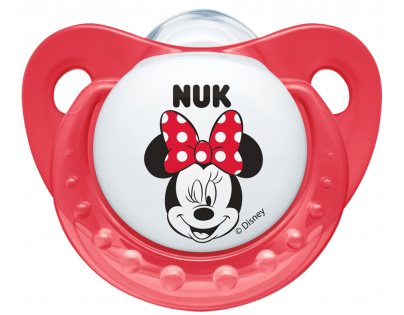 Nuk Dudlík Trendline Disney Mickey 0-6m - Červený